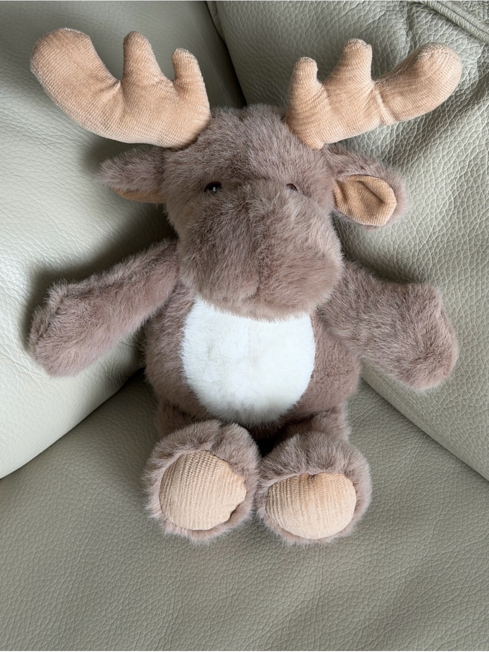 Adorable Moonkie Plush Moose Stuffed Animal - Gender Neutral Toy - Like New